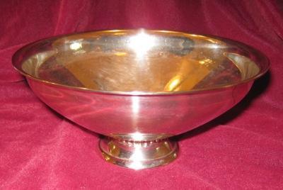MODERNE Sterling Silver - Georg Jensen Style - Footed Bowl