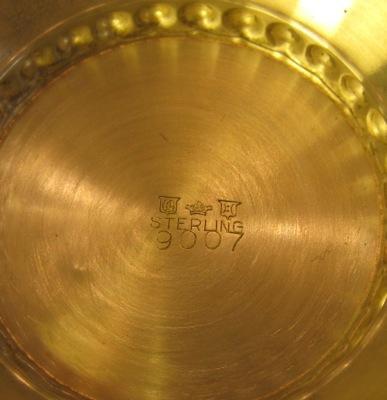 MODERNE Sterling Silver - Georg Jensen Style - Footed Bowl