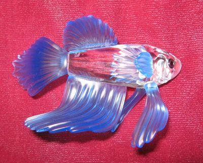 SWAROVSKI Siamese Fighting Fish - BLUE -