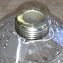 Beaux Arts Crystal PERFUME Bottle SILVER Top ANTIQUE-