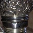Beaux Arts Crystal PERFUME Bottle SILVER Top ANTIQUE-
