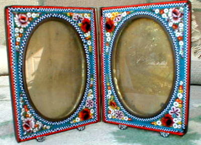 MICROmosaic DOUBLE Frame ITALY - Antique -