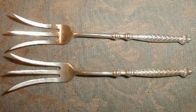 GORHAM Sterling PICKLE Forks (2) - ANTIQUE -