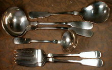 Bailey BANKS Biddle SILVER Serving PIECES (6) -