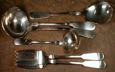 Bailey BANKS Biddle SILVER Serving PIECES (6) -