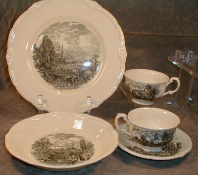 GRINDLEY Scenes AFTER Constable - Antique -