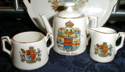 NIAGARA Falls MiNi Tea Set 8 pieces - ANTIQUE -