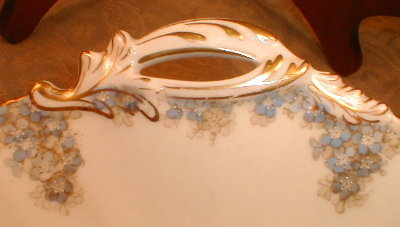 CAULDON Forget-ME-Nots SERVING Plate - ANTIQUE-