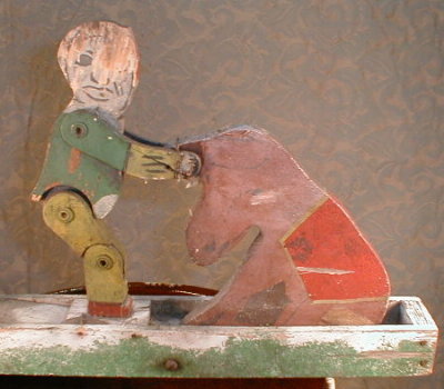 FOLK Art WHIRLYGIG Stubborn Mule - ANTIQUE