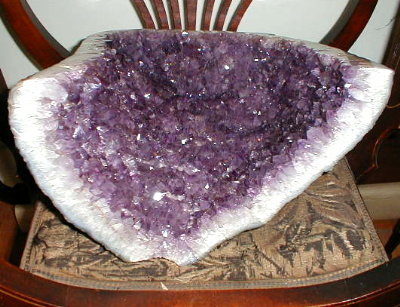 AMETHYST Cathedral GEODE 14.5 inch - ANTIQUE