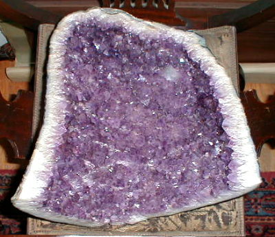 AMETHYST Cathedral GEODE 14.5 inch - ANTIQUE