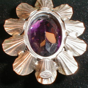 DANEcraft STERLING Flower PENDANT Chain VINTAGE