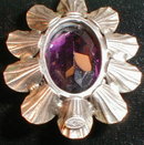DANEcraft STERLING Flower PENDANT Chain VINTAGE