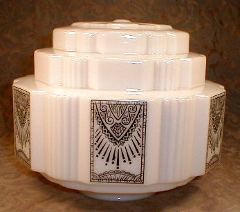 DECO Light FIXTURE Tiered BLACK Design VINTAGE