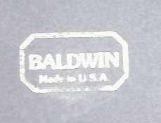 BALDWIN Brass Candlesticks 8.5 in PAIR