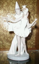LLADRO Carnival COUPLE Peirot + Ballerina #4882