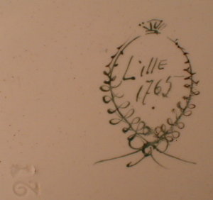 FRENCH Faience CHARGER Signed DuCroc -ANTIQUE-