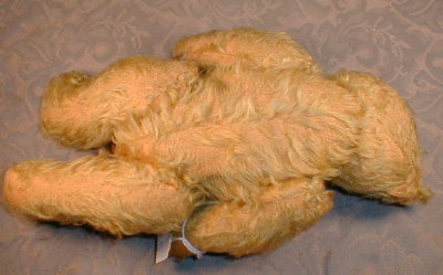 MOHAIR Teddy BEAR Jointed YELLOW - ANTIQUE