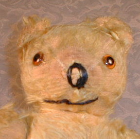 MOHAIR Teddy BEAR Jointed YELLOW - ANTIQUE