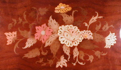 Italian MARQUETRY Tray Inlaid Wood SORRENTO -