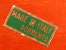 Italian MARQUETRY Tray Inlaid Wood SORRENTO -