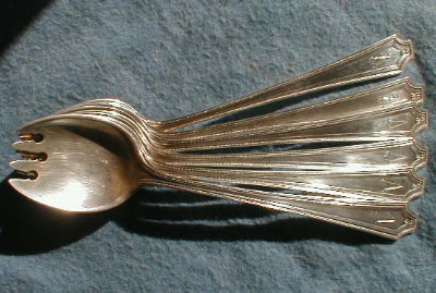 Whiting KING ALBERT Ice CREAM Forks 6 -STERLING