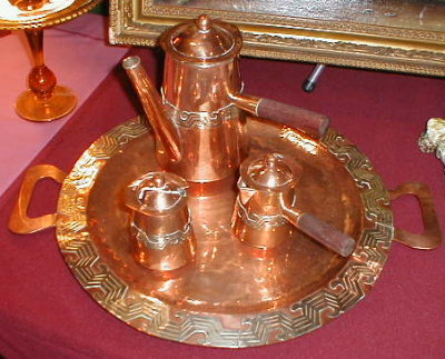 Artesanias MEXICAN Copper COFFEE Set -VINTAGE -