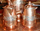 Artesanias MEXICAN Copper COFFEE Set -VINTAGE -