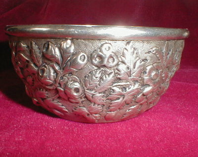 KIRK Repousse CREAMER & Sugar - 11 oz SILVER -