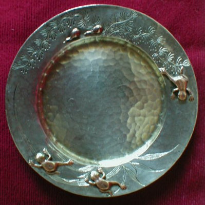 TIFFANY Aesthetic STERLING Dish FROGS TadPOLES