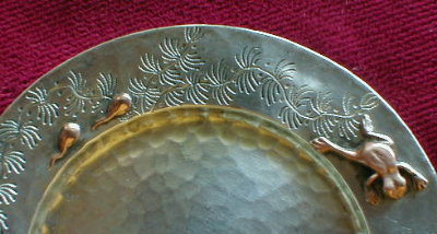 TIFFANY Aesthetic STERLING Dish FROGS TadPOLES