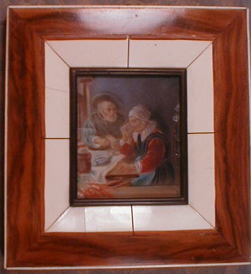 MINIATURE Flemish PAINTING - Hand PAINTED -