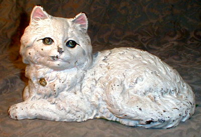 HUBLEY Persian CAT Doorstop #385 Kitty ANTIQUE