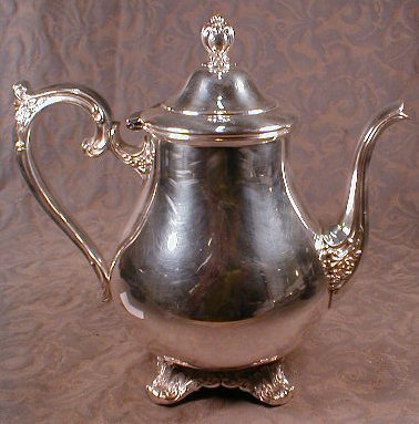 ROGERS Silver TEAPOT - Victorian Rose -