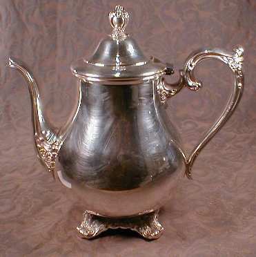 ROGERS Silver TEAPOT - Victorian Rose -