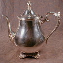 ROGERS Silver TEAPOT - Victorian Rose -