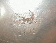 ROGERS Silver TEAPOT - Victorian Rose -