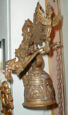 SHAKESPEARE Brass BELL Pull CHAIN Wall Mount