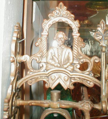 SHAKESPEARE Brass BELL Pull CHAIN Wall Mount