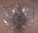 CAPRICE Blue FOOTED Candy (2) Dishes Tab HANDLE