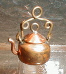 Copper PENNY Kettle CHARM 1 Cent Piece ANTIQUE-