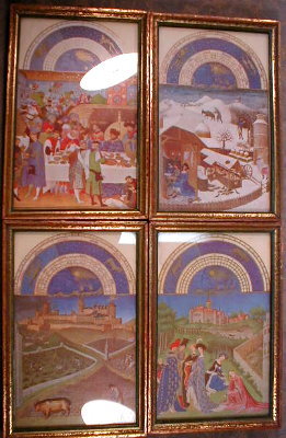 Tres RICHES Heures 12 Framed Prints - ANTIQUE -