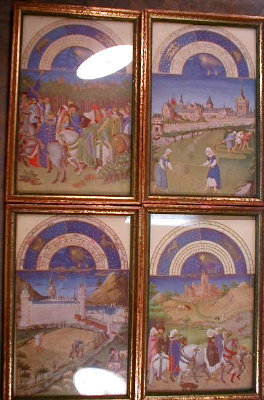 Tres RICHES Heures 12 Framed Prints - ANTIQUE -