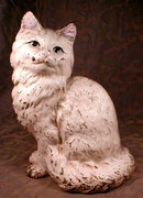 HUBLEY PERSIAN Cat IRON Doorstop ORIGINAL Paint