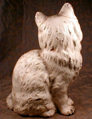 HUBLEY PERSIAN Cat IRON Doorstop ORIGINAL Paint