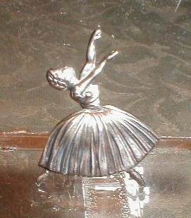 STERLING Silver BALLERINA Pin -BRITISH England-