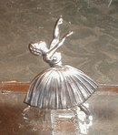 STERLING Silver BALLERINA Pin -BRITISH England-