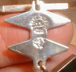 SILVER Fish BONE Pendant TAXCO Mexico Signed MM