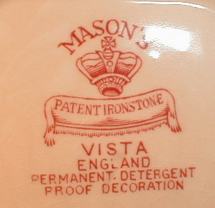 Masons VISTA Coffee Pot PINK - Vintage -