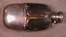GORHAM Sterling FLASK Leather - ANTIQUE -
